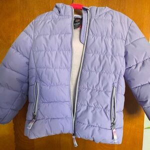 Kids Lavender Puffer Jacket